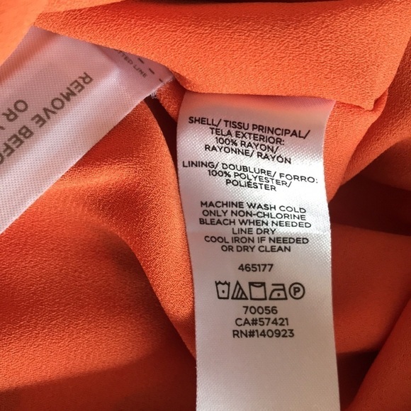 Loft Orange Purple Skirt L - Picture 6 of 6